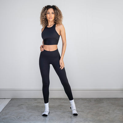 Black high waisted gym leggings