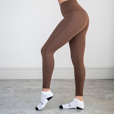 Brown seamless leggings