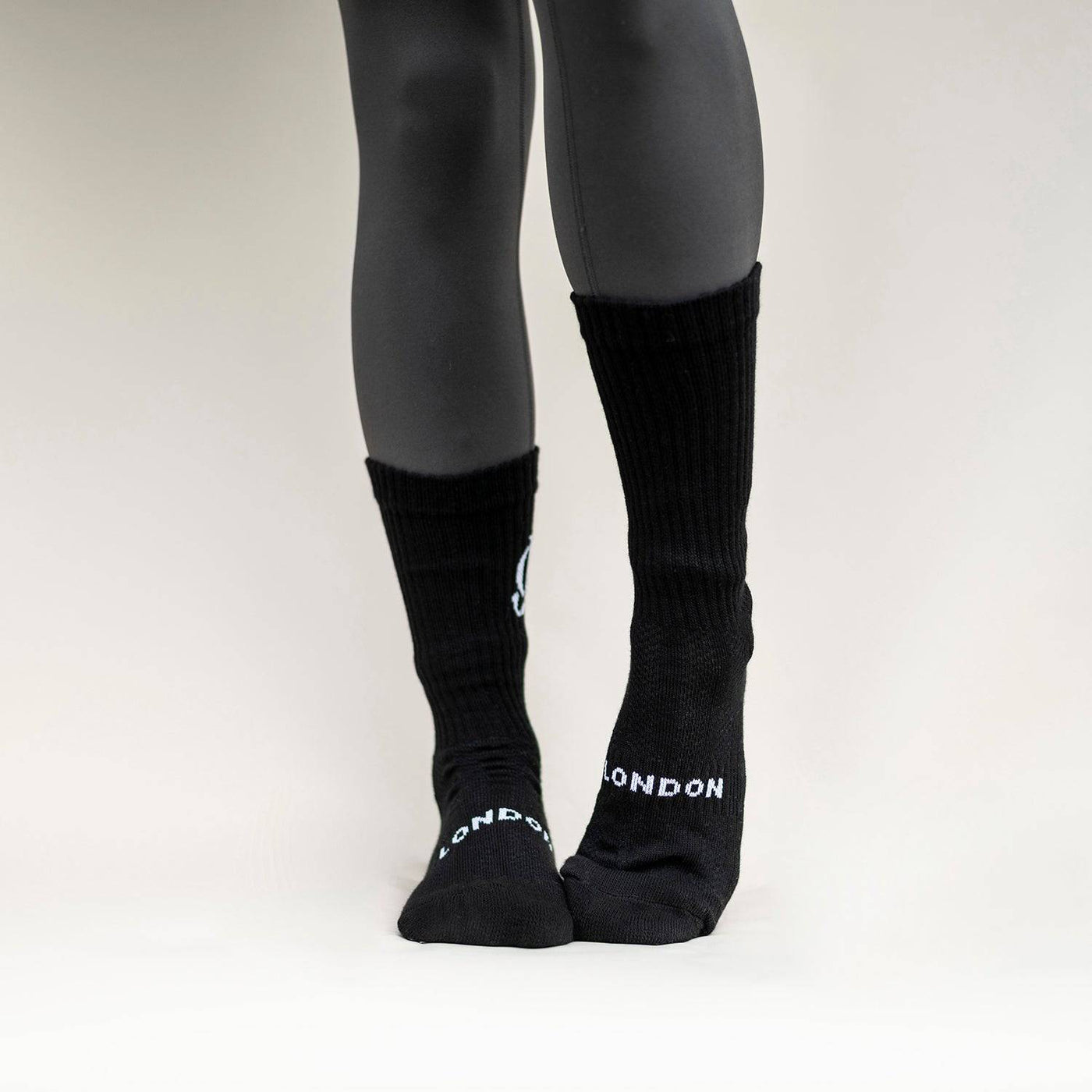 Black Crew Socks 1 Pair - JC London