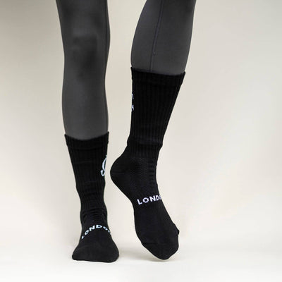 Black Crew Socks 1 Pair - JC London