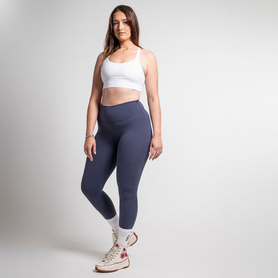 Blue running leggings 