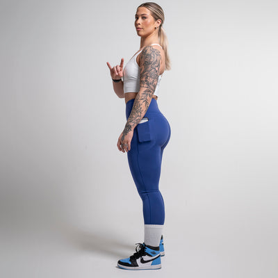 blue leggings