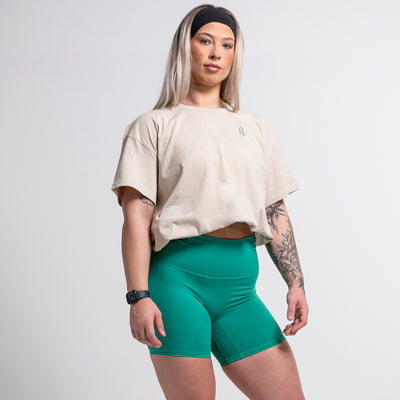 Green gym shorts 