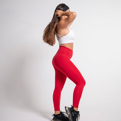 red leggings