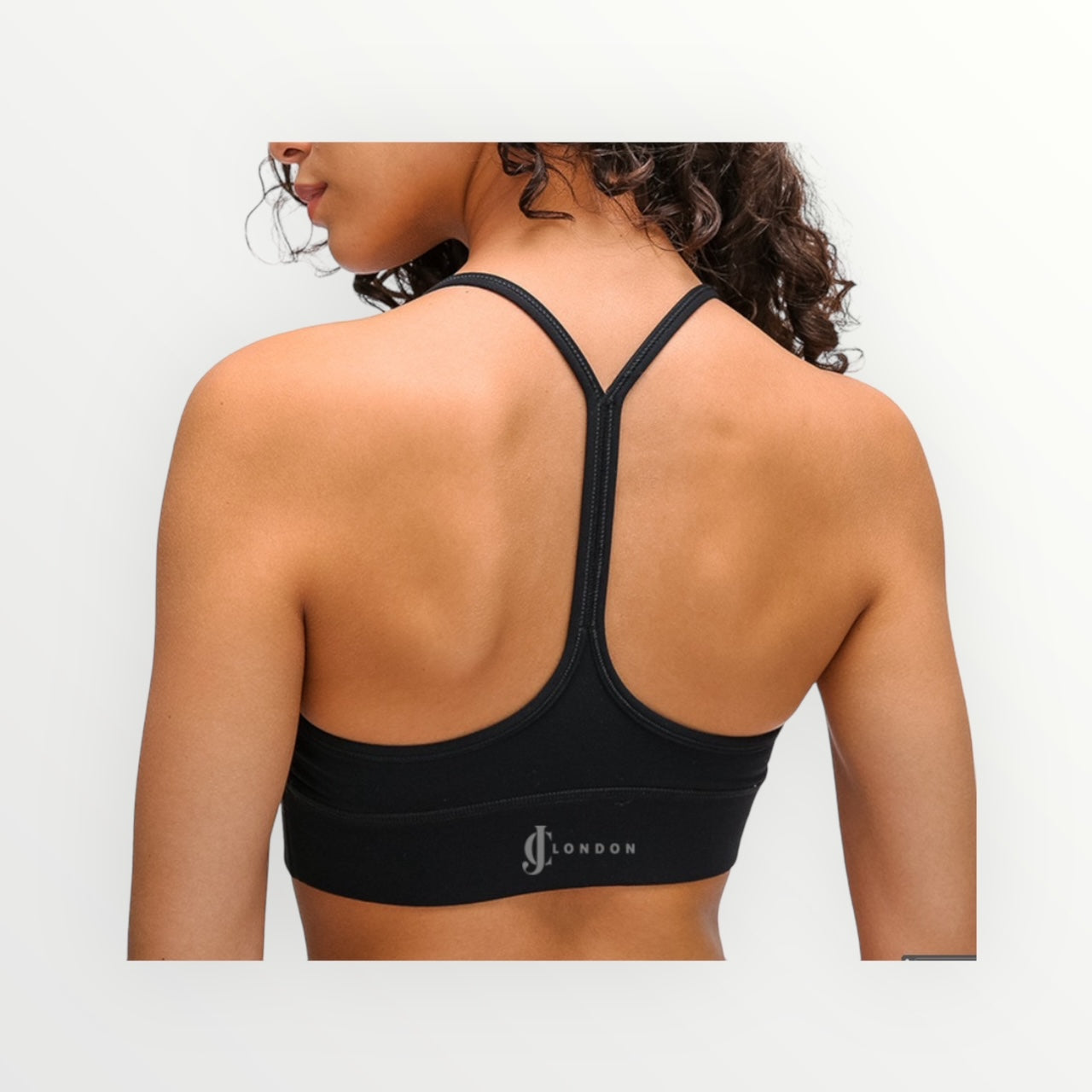 black sports bra