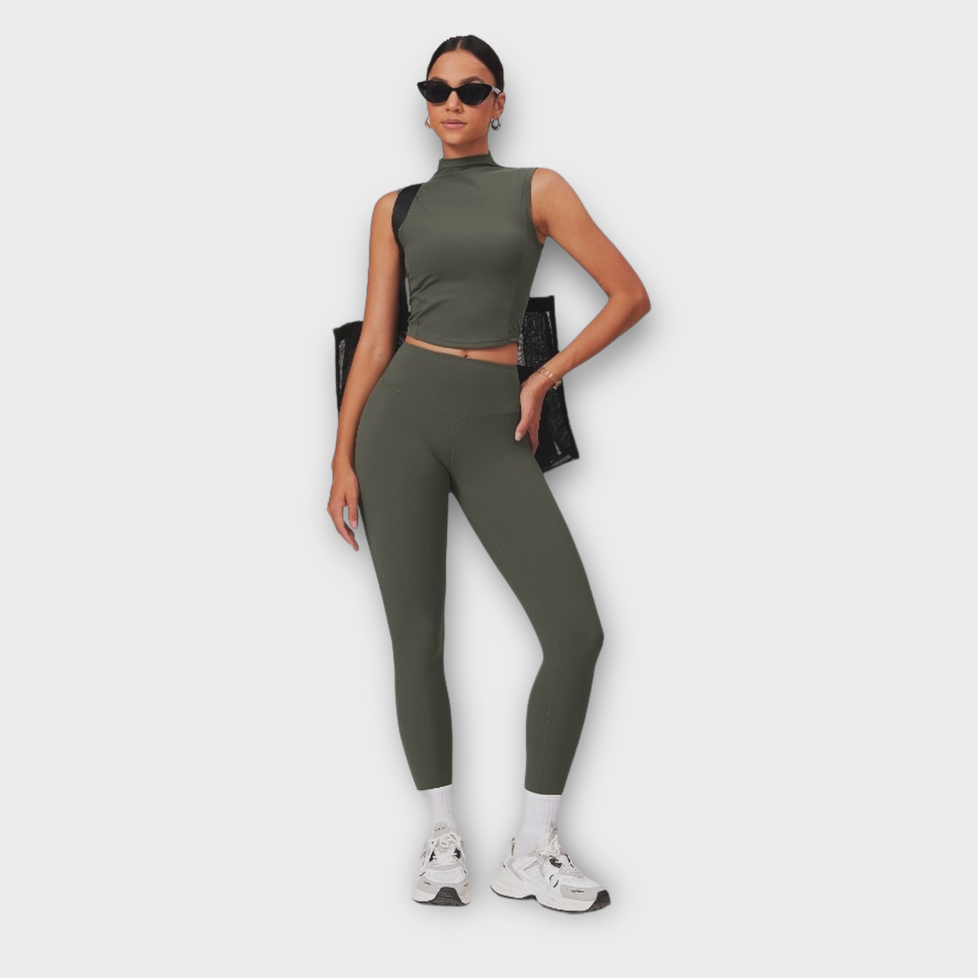 second skin green leggings