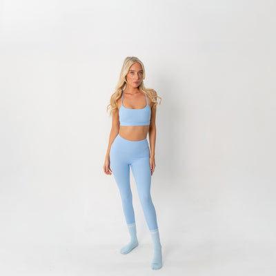 light blue yoga Leggings