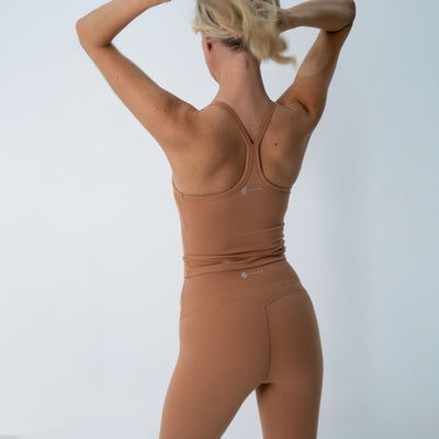 Sports vest womens Mocha Mousse