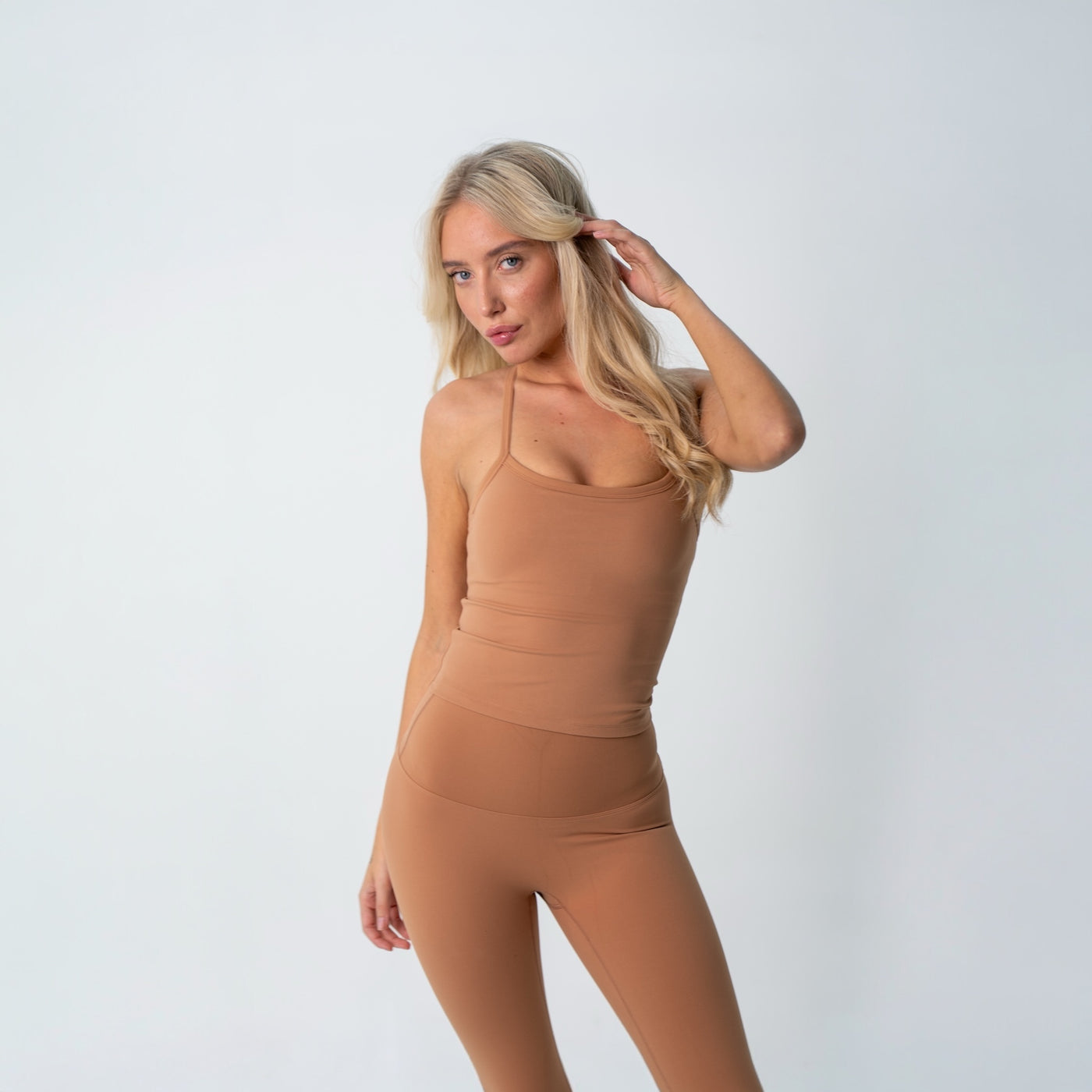 Sports vest womens Mocha Mousse