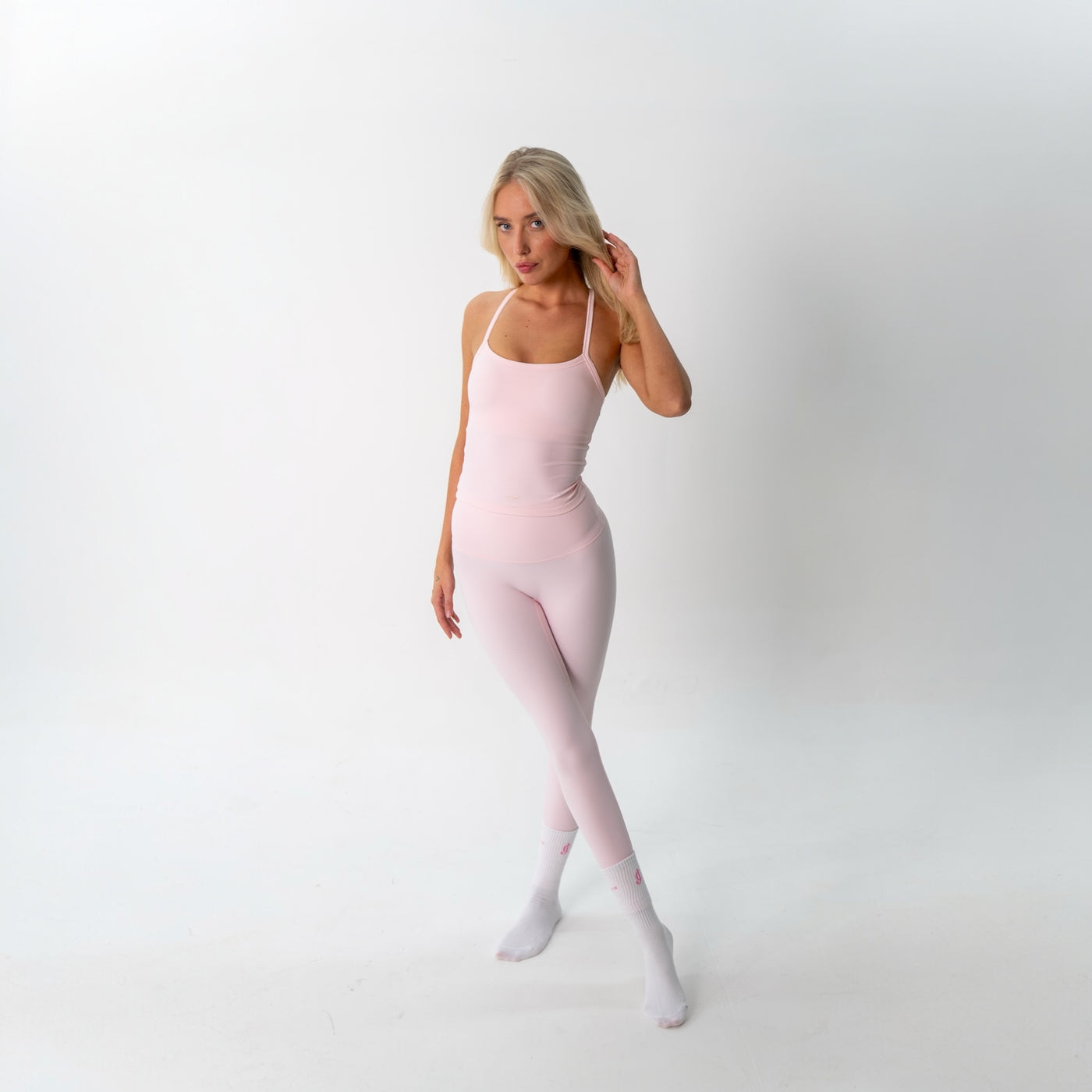 Pink second skin leggings