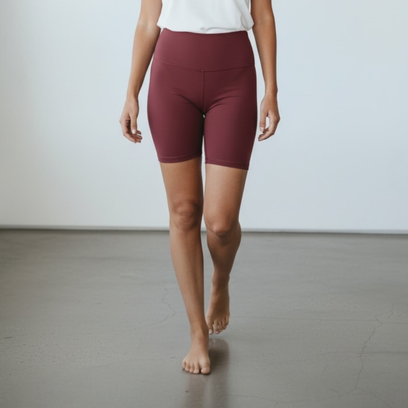 Women Gym Shorts burgundy 247