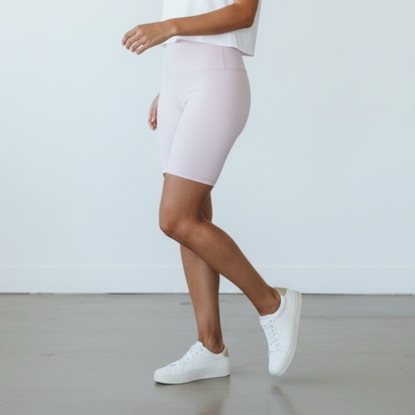 Pink womens yoga shorts