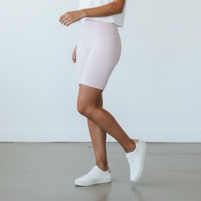 Pink womens yoga shorts