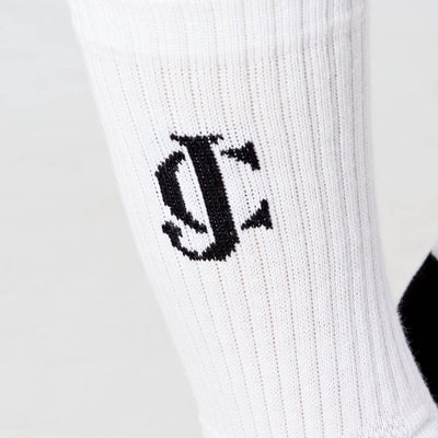 Long White Crew Socks 