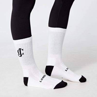 White Crew Socks 